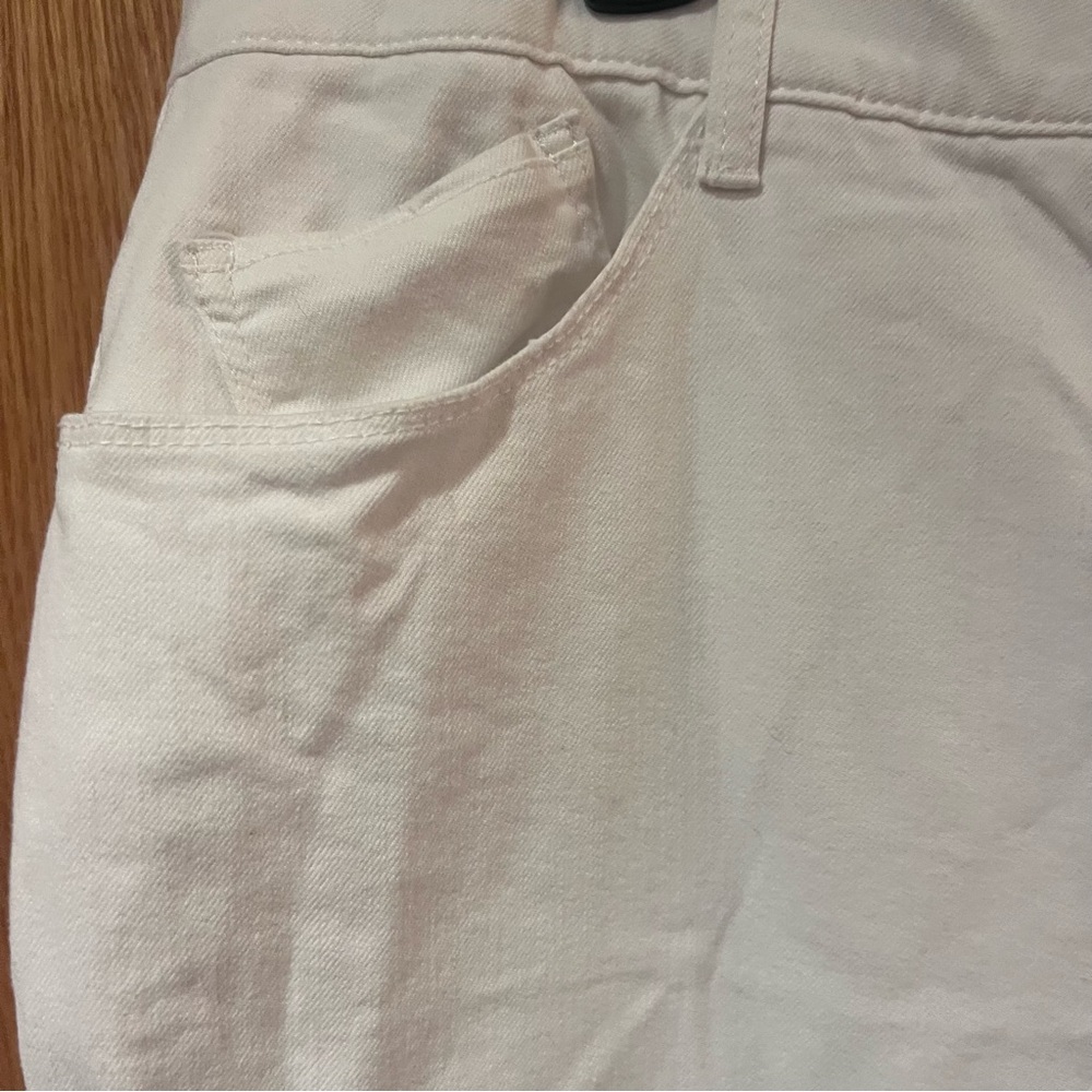Wit & Wisdom 'Ab'Solution CoolMax High Waist Raw Hem Skinny Jeans White Size 18W - Picture 4 of 10